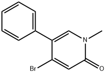 4-Bromo-1-methyl-5-phenyl-2(1H)-pyridinone 结构式