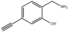2-(氨甲基)-5-乙炔基苯酚 结构式