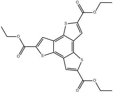 BENZO-(1,2;3,4;5,6)-TRIS(THIOPHENE-2'-CARBOXYLIC ACID ETHYL ESTER) 结构式