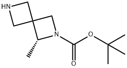 1,1-Dimethylethyl (1R)-1-methyl-2,6-diazaspiro[3.3]heptane-2-carboxylate 结构式