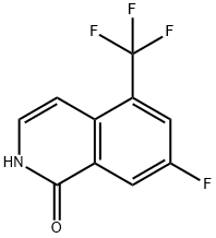 7-氟-5-(三氟甲基)异喹啉-1(2H)-酮 结构式