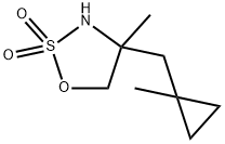 4-甲基-4-((1-甲基环丙基)甲基)-1,2,3-氧杂噻唑烷2,2-二氧化物 结构式