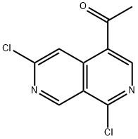 1-(1,6-二氯-2,7-萘啶-4-基)乙-1-酮 结构式