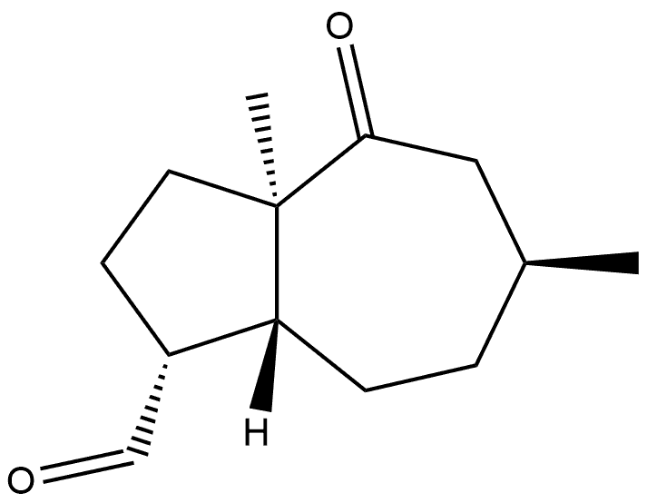 REL-(1R,3AR,6S,8AR)-3A,6-二甲基-4-氧代十氢天青-1-羰基 结构式