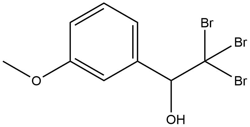 Benzenemethanol, 3-methoxy-α-(tribromomethyl)- 结构式