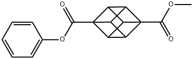 1-甲基 4-苯基 立方烷-1,4-二甲酸酯 结构式