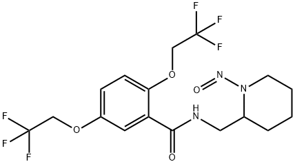 氟卡尼杂质9 (N-亚硝基氟卡尼) 结构式