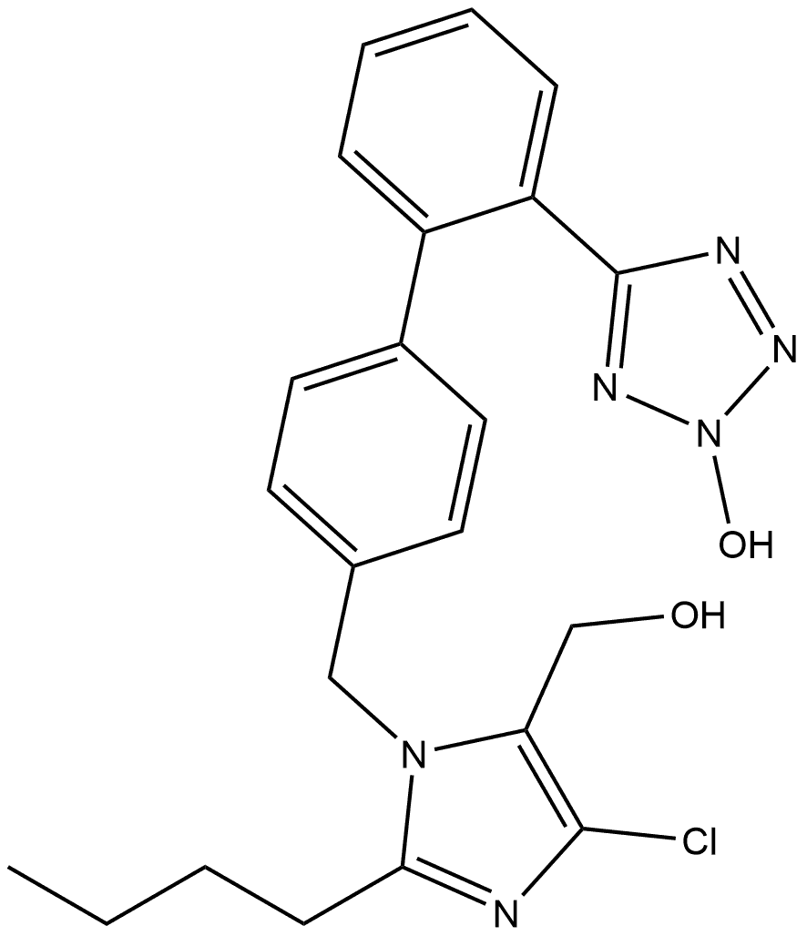 氯沙坦钾杂质17 结构式