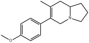 Indolizine, 1,2,3,5,8,8a-hexahydro-6-(4-methoxyphenyl)-7-methyl- 结构式