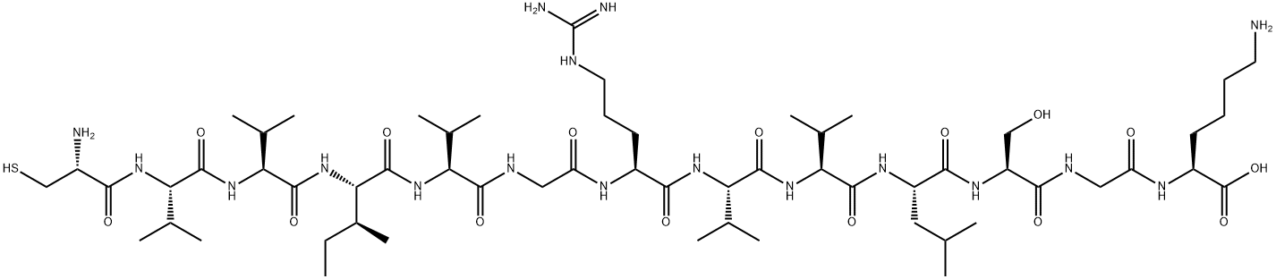 HCV NS4A PROTEIN (22-34) (H STRAIN) 结构式