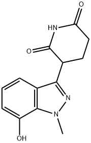 2,6-Piperidinedione, 3-(7-hydroxy-1-methyl-1H-indazol-3-yl)- 结构式