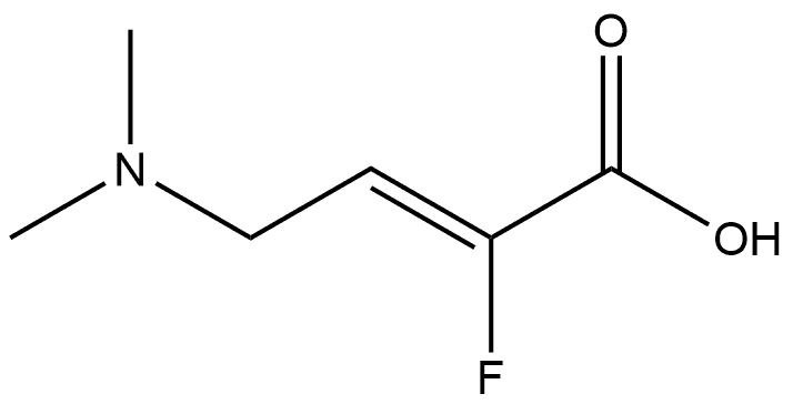 (Z)-4-(二甲氨基)-2-氟丁-2-烯酸 结构式