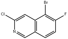 5-溴-3-氯-6-氟异喹啉 结构式