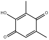 2,5-Cyclohexadiene-1,4-dione, 2-hydroxy-3,5-dimethyl- 结构式