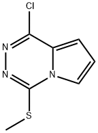 1-氯-4-(甲硫基)吡咯并[1,2-D][1,2,4]三嗪 结构式