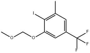 2-碘-1-(甲氧基甲氧基)-3-甲基-5-(三氟甲基)苯 结构式