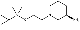 3-哌啶胺,1-[2-[(1,1-二甲基乙基)二甲基甲硅烷基]氧基]乙基]-,(3R) 结构式