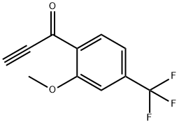 1-(2-甲氧基-4-(三氟甲基)苯基)丙-2-炔-1-酮 结构式