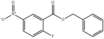 2-氟-5-硝基苯甲酸苄酯 结构式