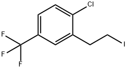 1-氯-2-(2-碘乙基)-4-(三氟甲基)苯 结构式