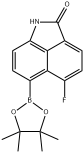 5-氟-6-(4,4,5,5-四甲基-1,3,2-二氧杂硼烷-2-基)苯并[CD]吲哚-2(1H)-酮 结构式