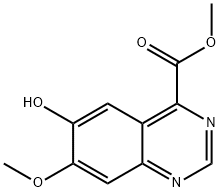 6-羟基-7-甲氧基喹唑啉-4-羧酸甲酯 结构式