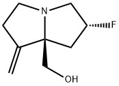 1H-吡咯里嗪-7A(5H)-甲醇,6-氟四氢-1-亚甲基 结构式
