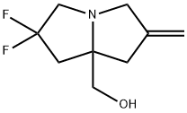 1H-吡咯啉-7A(5H)-甲醇,2,2-二氟四氢-6-亚甲基 结构式