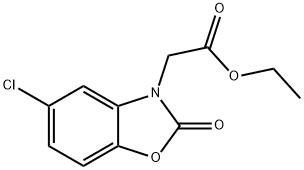 2-(5-氯-2-氧代苯并[D]恶唑-3(2H)-基)乙酸乙酯 结构式