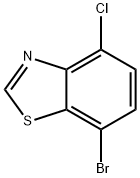7-溴-4-氯苯并[D]噻唑 结构式