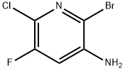 2-溴-6-氯-5-氟-3-吡啶胺 结构式