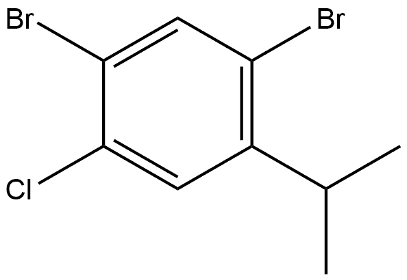 1,5-Dibromo-2-chloro-4-isopropylbenzene 结构式