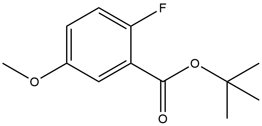 Tert-butyl 2-fluoro-5-methoxybenzoate 结构式