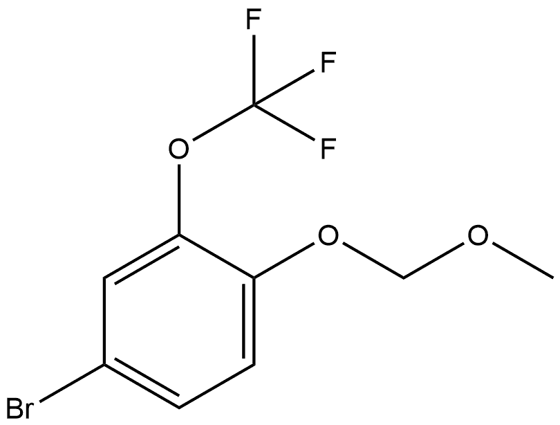 4-Bromo-1-(methoxymethoxy)-2-(trifluoromethoxy)benzene 结构式