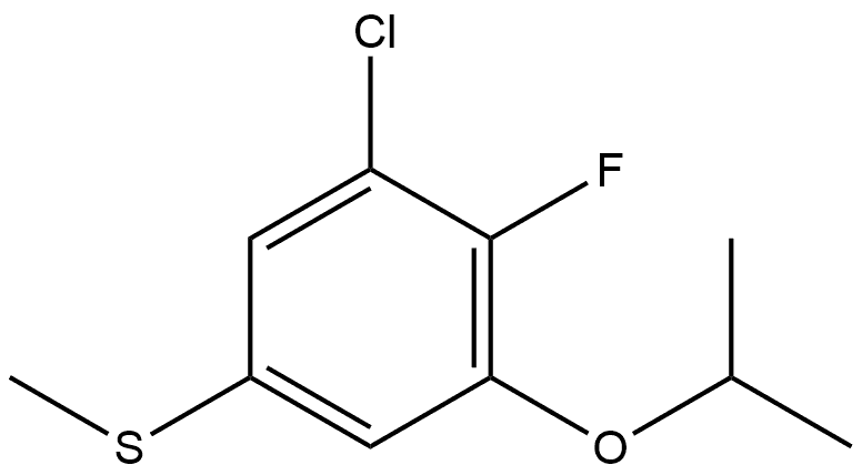 (3-Chloro-4-fluoro-5-isopropoxyphenyl)(methyl)sulfane 结构式