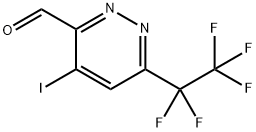 4-碘-6-(全氟乙基)哒嗪-3-甲醛 结构式