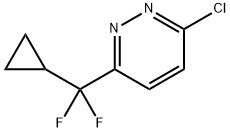 3-氯-6-(环丙基二氟甲基)哒嗪 结构式