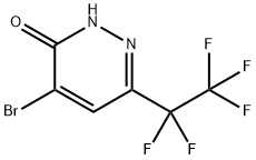 4-溴-6-(全氟乙基)哒嗪-3(2H)-酮 结构式