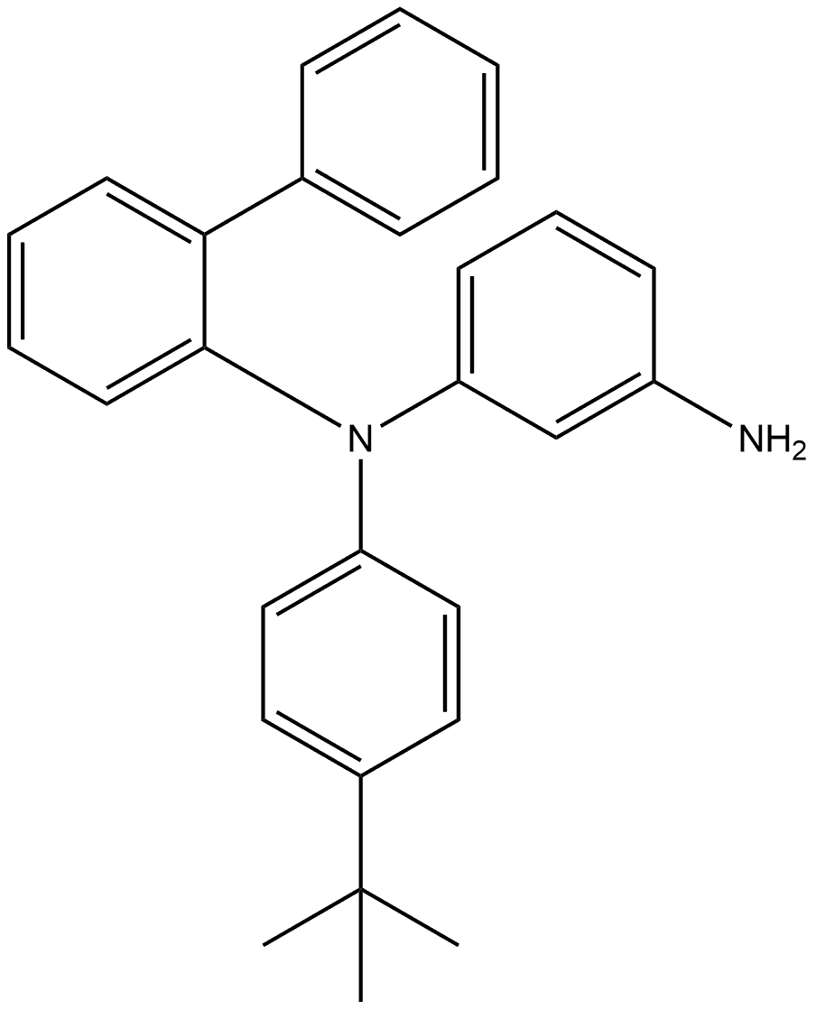 N1-([1,1'-联苯]-2-基)-N1-(4-(叔丁基)苯基)苯-1,3-二胺 结构式