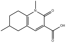 1,6-二甲基-2-氧代-1,2,5,6,7,8-六氢喹啉-3-羧酸 结构式