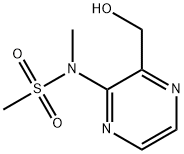 N-(3-(羟甲基)吡嗪-2-基)-N-甲基甲磺酰胺 结构式