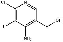 (4-氨基-6-氯-5-氟吡啶-3-基)甲醇 结构式