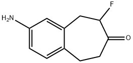 2-氨基-8-氟-5,6,8,9-四氢-7H-苯并[7]轮烯-7-酮 结构式