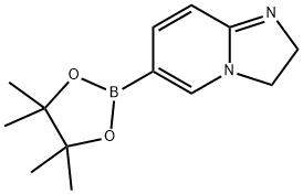 6-(4,4,5,5-四甲基-1,3,2-二氧硼杂环戊烷-2-基)-2,3-二氢咪唑并[1,2-A]吡啶 结构式
