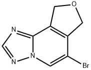 6-溴-7,9-二氢呋喃并[3,4-C][1,2,4]三唑并[1,5-A]吡啶 结构式