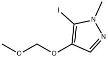 5-碘-4-(甲氧基甲氧基)-1-甲基-1H-吡唑 结构式