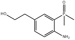 4-氨基-3-(二甲基氧膦基)苯乙醇 结构式