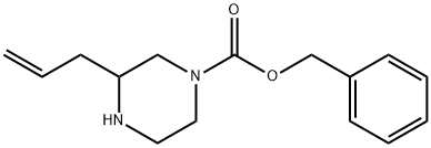 3-烯丙基哌嗪-1-羧酸苄酯 结构式