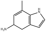 7-甲基-4,5-二氢-1H-吲哚-5-胺 结构式