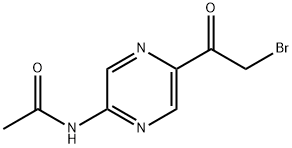 N-(5-(2-溴乙酰基)吡嗪-2-基)乙酰胺 结构式